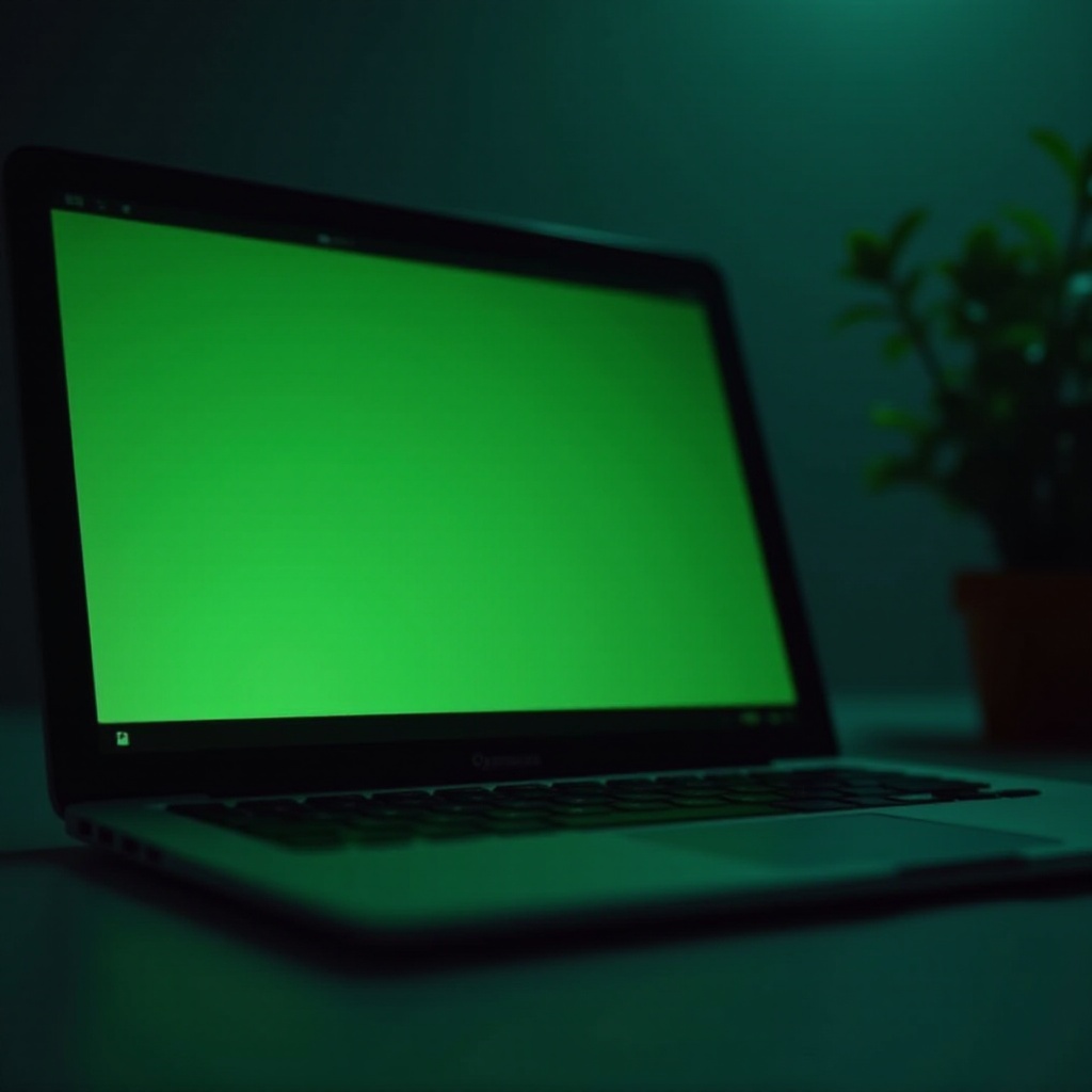 usterka zielonego ekranu w MacBooku