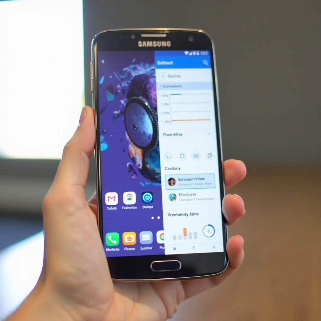 como fazer tela dividida no telefone Samsung