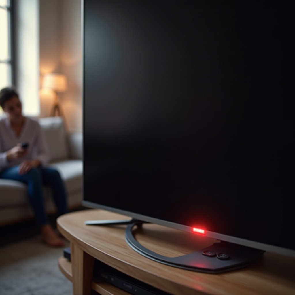 luz vermelha piscando na Samsung Smart TV