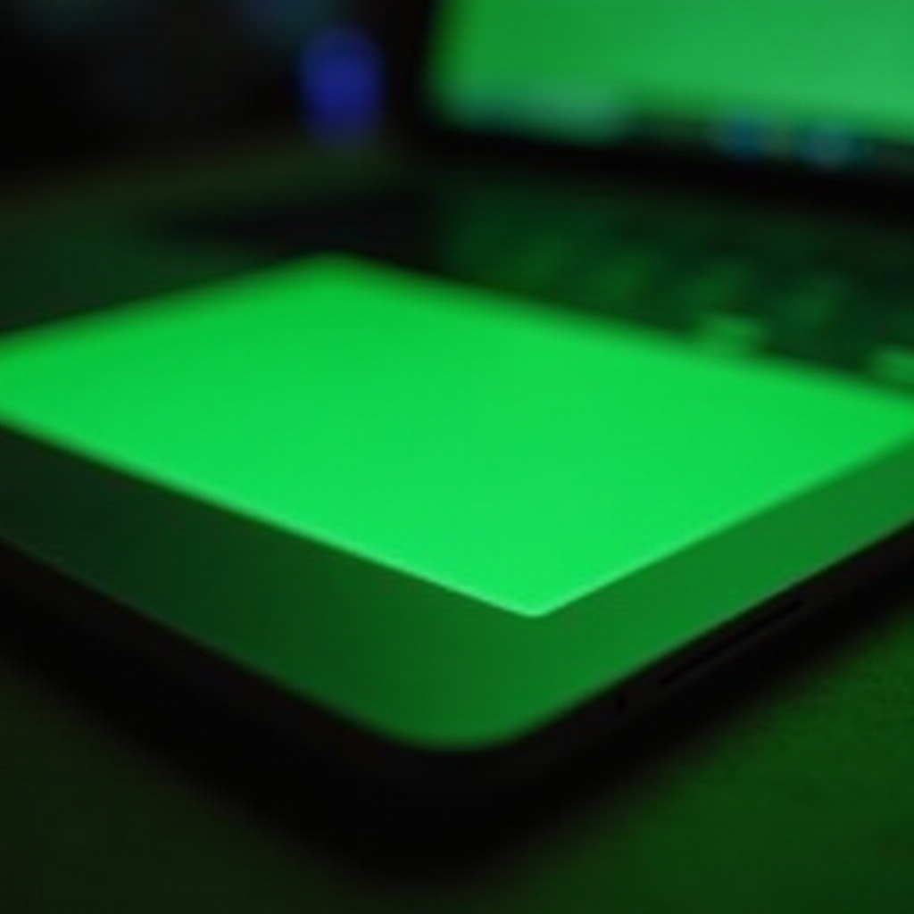 глюк с зеленым экраном на MacBook
