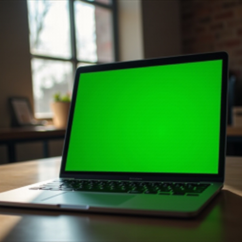 falha de tela verde no MacBook