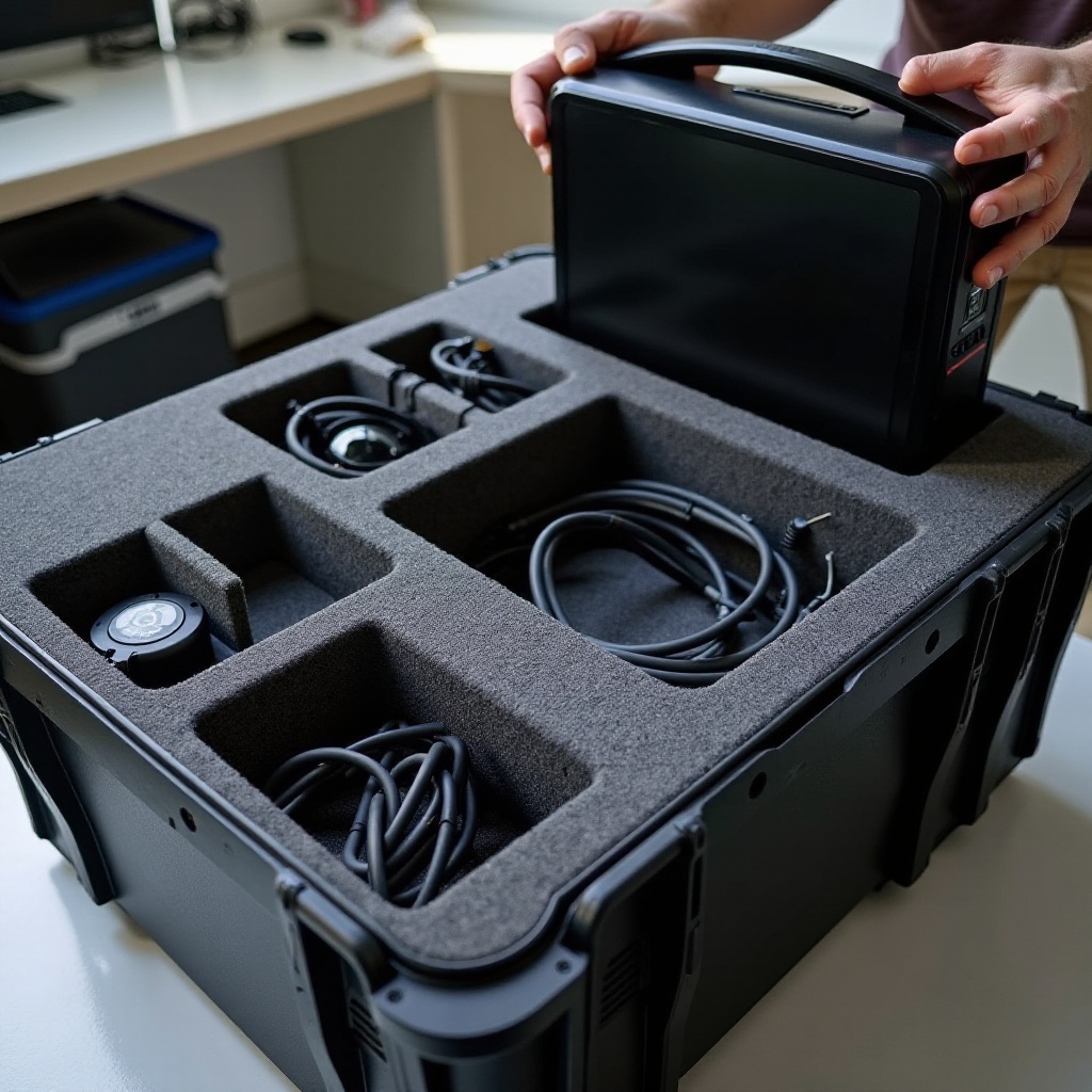 como você transporta seu computador de mesa