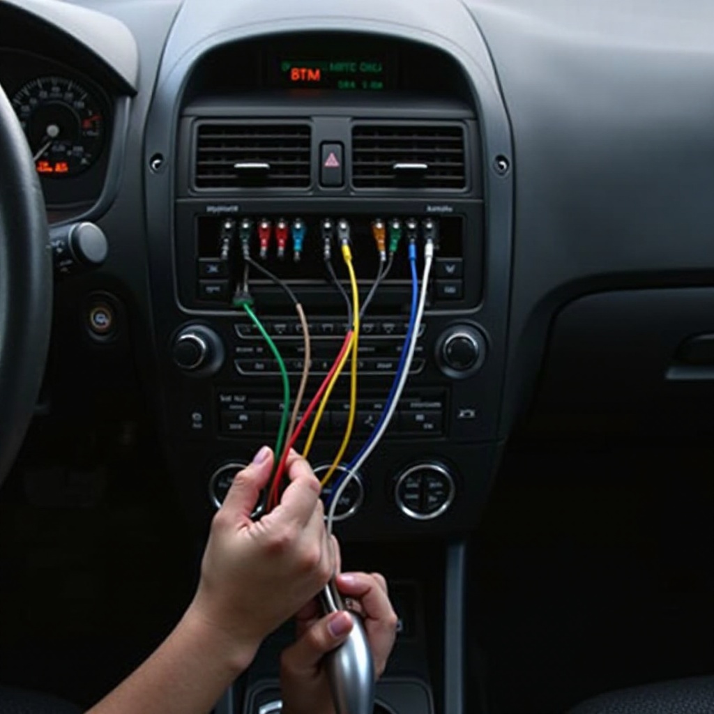 cores dos fios do rádio do carro