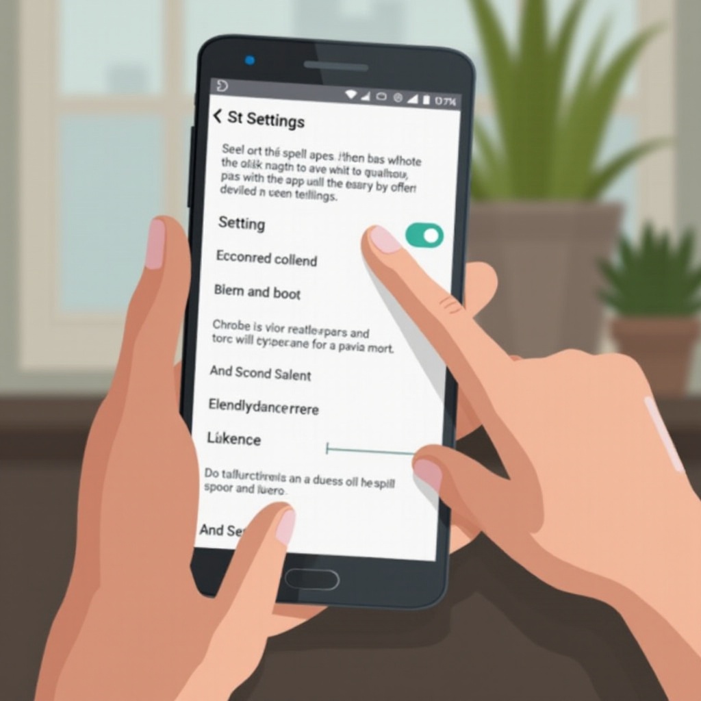 как отключить проверку орфографии на Android