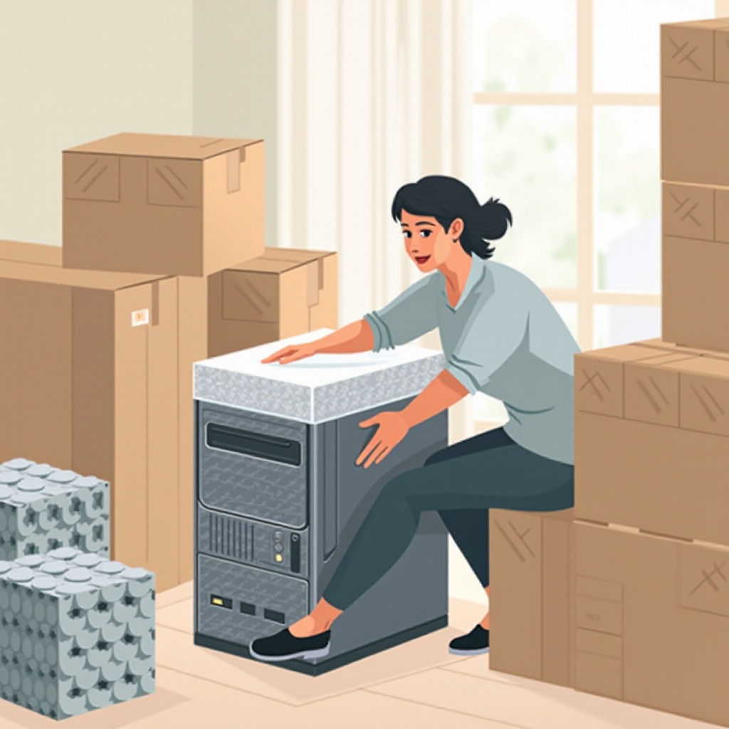 คุณขนส่งคอมพิวเตอร์ตั้งโต๊ะของคุณอย่างไร