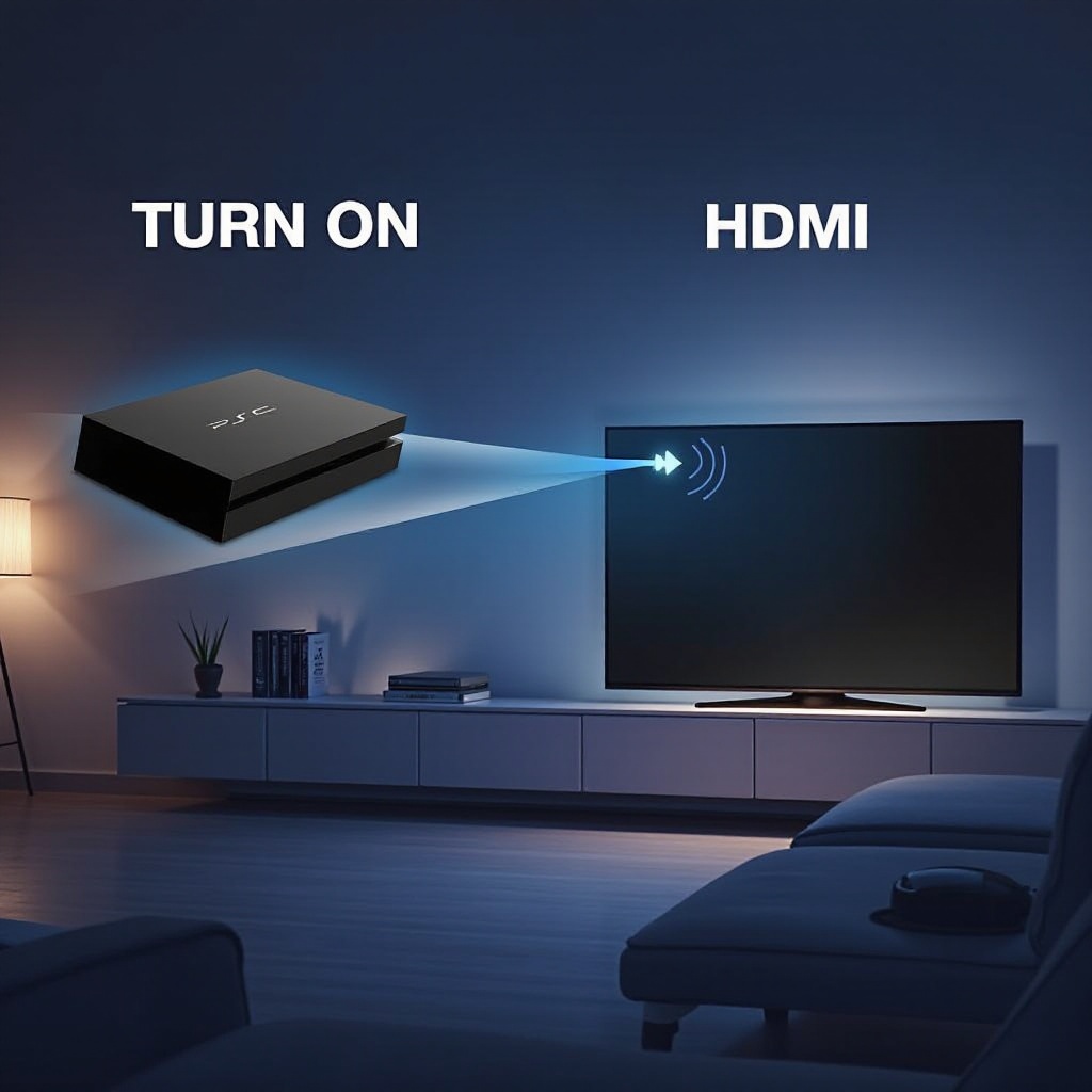 PS5 включается вместе с телевизором