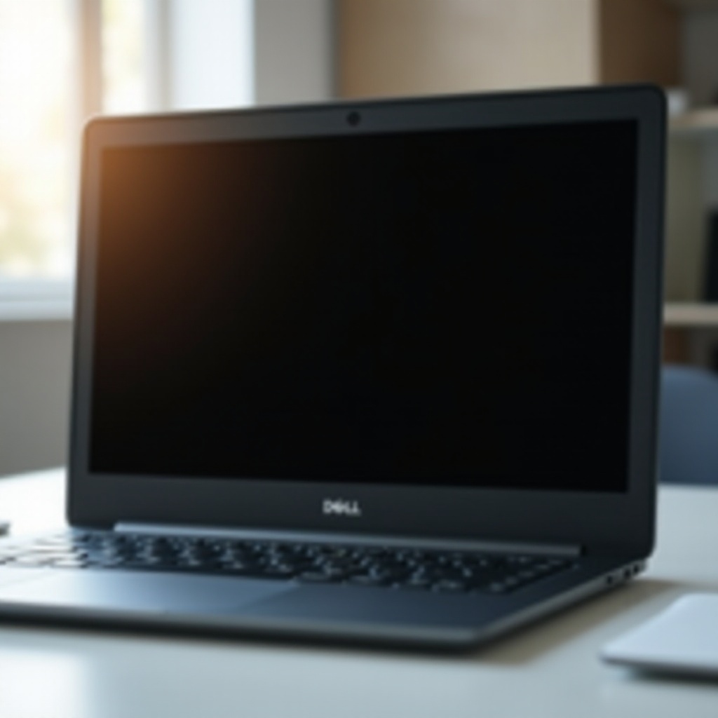 czarny ekran na moim laptopie Dell