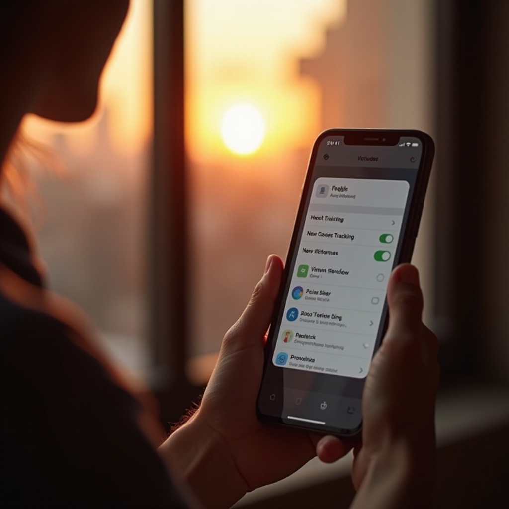 não é possível ativar a permissão de rastreamento ios